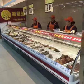 2.0 Meters Deli Display Fridge Deli Refrigeration Equipment Fan Cooling 580L Display Volume