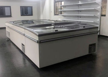 Heavy Duty Commercial Island Display Fridge Static Cooling With Baskets