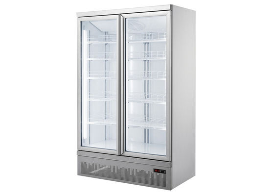 Bottom Mount Air Cooling 1260L Double Glass Door Refrigerator