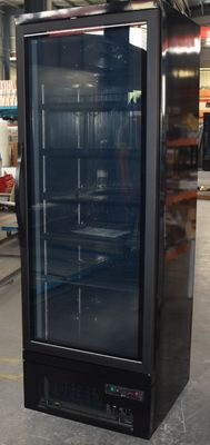 Ventilated Cooling Upright Glass Door Freezer For Ice Cream