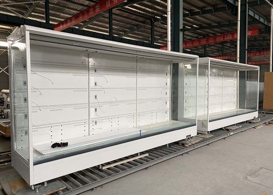 PVC Curtain Supermarket Open Display Cooler Dixell Thermostat