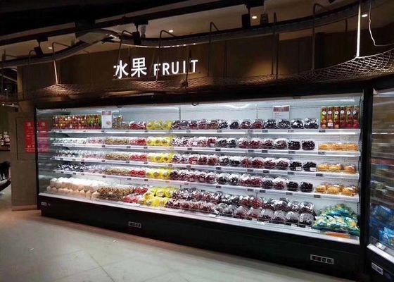 Remote Compressor Open Display Refrigerator Auto Defrosting