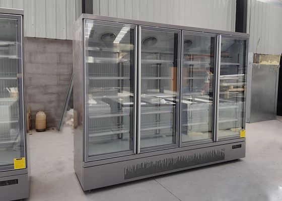 Commercial 1700L Upright Glass Door Cooler With SECOP Compressor
