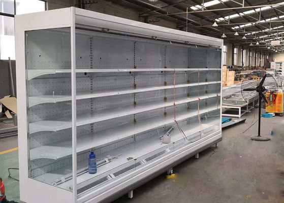 R448a Energy Saving Remote Multideck Chiller Auto Defrosting 5pcs Up Shelf