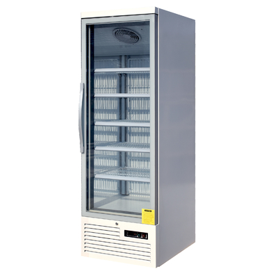 R290 Vertical Glass Door Refrigerator Merchandiser With Low Energy Consumption Fan Motor