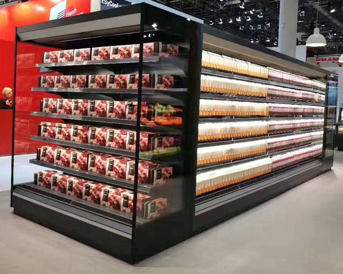 R448A Multideck Display Refrigerator Used For Dairy Drinks