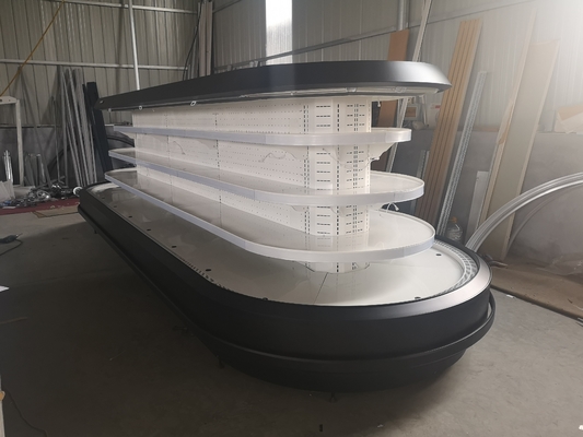 Oval Island Merchandiser Refrigerator With Digital Temperature Controller