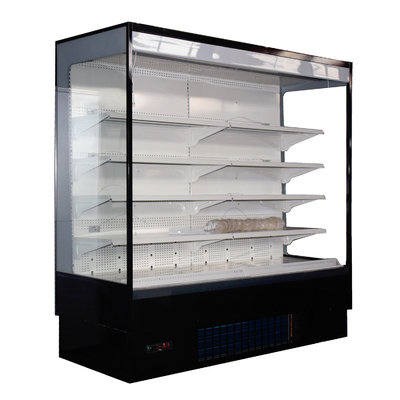 Fruit Vegetable Open Display Refrigerator With Adjustable Shelves