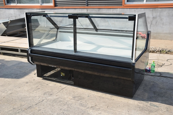 Fish Fresh Meat Display Chiller R404a Refrigerated With Glass Endpanel