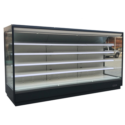 Vertical Multideck Open Display Chiller for Supermarket with 5 Layers Adjustable Shelving for Drinks