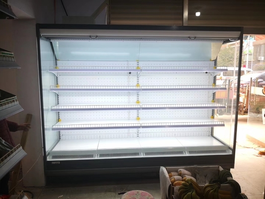 Energy-Saving Open Display Refrigerated Cabinet for Supermarket with Danfoss Expansion Valve for Dairy Products