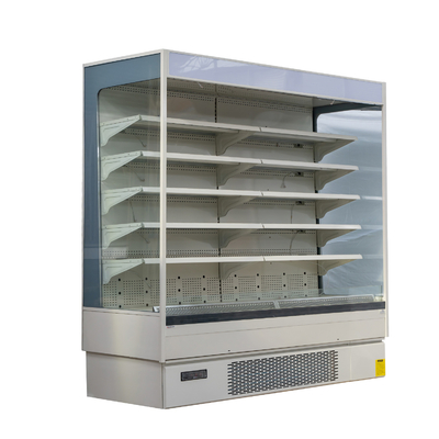 5 Layers Shelving Open Showcase Chiller Energy Saving For Fruits Vegetables