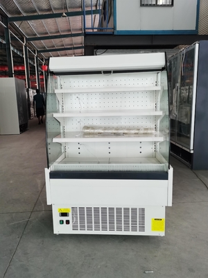 Supermarket Open Front Refrigerated Display Case With 3 Layers Shelving