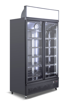 Vertical Ice Cream Display Freezer With Frameless Triple Glazed Glass Doors