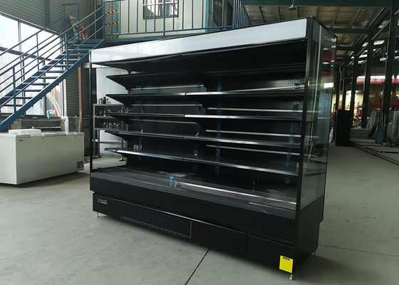 R290 Vertical Plug In Open Display Cabinets For Dairy Products