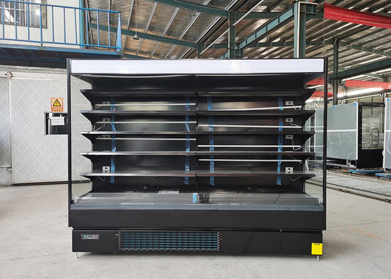 R290 Vertical Plug In Open Display Cabinets For Dairy Products